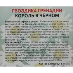 Гвоздика Гренадин Король в черном