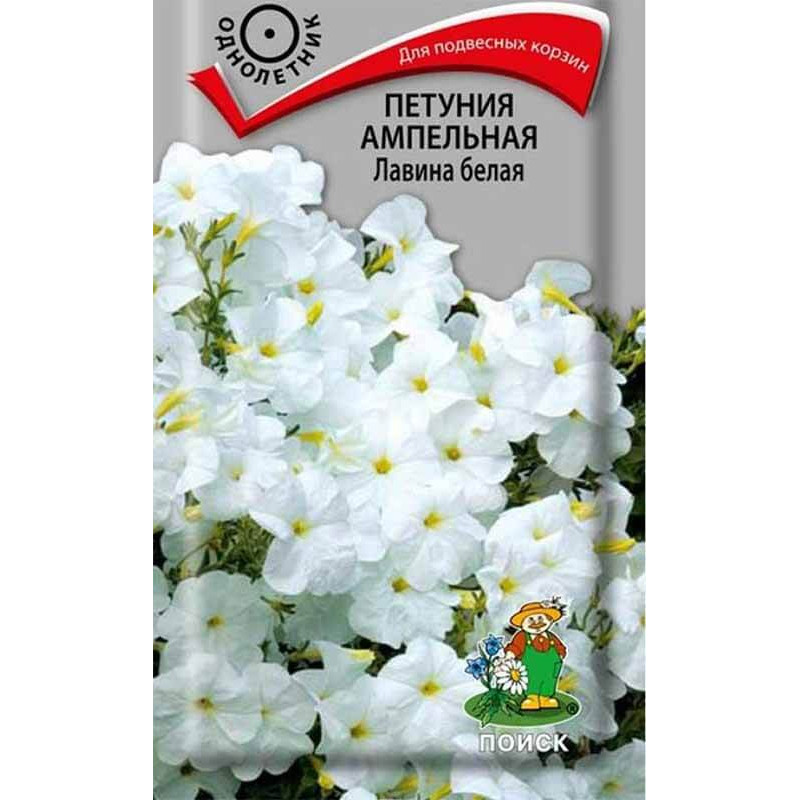Петуния ампельная Лавина белая