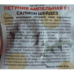 Петуния ампельная F1 Салмон Шейдез