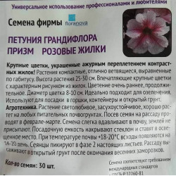 Петуния грандифлора призм Розовые Жилки